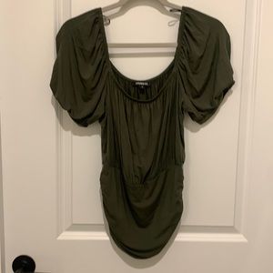 Olive green blouse